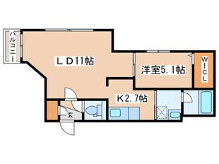 シャトーライフ近代美術館前１の物件間取画像